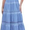 Connecteri  Women's Maxi Dress Sleeveless Denim Long Summer A-line Casual Blue Cotton Boho Flowy Sundresses for Women