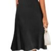 Connecteri  Women's V Neck Ribbed Knit Midi Dress Short Sleeve Button Elegant Bodycon Sweater Dresses