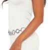 Connecteri  Women's Summer Sleeveless Boat Neck Mini Dress Slim Fit Party Club Bodycon Dresses
