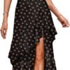 Connecteri  Women's Summer 2024 Maxi Dress Spaghetti Strap Spring Casual Boho Split Beach Long Flowy Dresses Trendy
