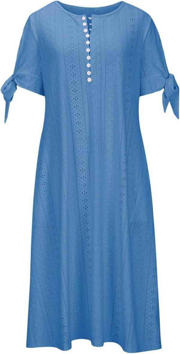 Womens Bohemian Maxi Long Dress Trendy Boho Dresses V Neck Beach Vacation Dress Casual Beachy Outfits with Pockets