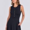 Connecteri  Women Summer Casual Sleeveless Maxi Sundress Button Fit & Flare A-Line Flowy Long Dresses 2024 Beach Outfits
