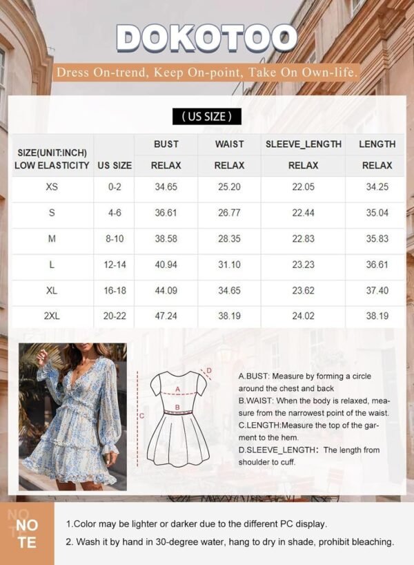 Connecteri  Womens 2024 Spring Summer Deep V Neck Ruffle Floral Flowy Mini Dress