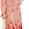 Connecteri  Women's Floral Midi Dress Puff Long Sleeve Casual Ruffle Chiffon A-Line Swing Pleated Belted Tea Party Dresses