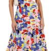 Connecteri  Women's Summer Casual Long Maxi Beach Vacation Dresses Sleeveless Square Neck Flowy Tiered Sun Dress with Pockets