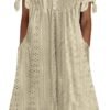 Womens Bohemian Maxi Long Dress Trendy Boho Dresses V Neck Beach Vacation Dress Casual Beachy Outfits with Pockets