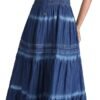 Connecteri  Women's Maxi Dress Sleeveless Denim Long Summer A-line Casual Blue Cotton Boho Flowy Sundresses for Women