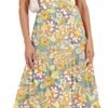 Connecteri  Women's Summer Casual Long Maxi Beach Vacation Dresses Sleeveless Square Neck Flowy Tiered Sun Dress with Pockets