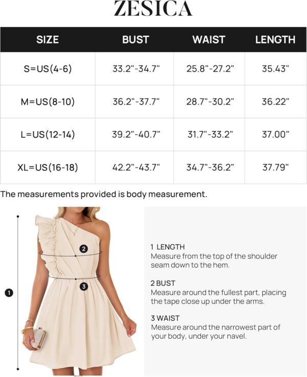 Connecteri Women's Summer One Shoulder Ruffle Dress 2024 Boho Sleeveless Elastic High Waist Swing Mini Dresses