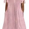 Womens Bohemian Maxi Long Dress Trendy Boho Dresses V Neck Beach Vacation Dress Casual Beachy Outfits with Pockets