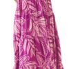 Connecteri  Womens Cap Sleeve V Neck Smocked Beach Sundress