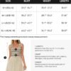 Connecteri Women's Summer Sleeveless Mini Dress 2024 Square Neck Striped Knit A Line Pleated Tank Dresses